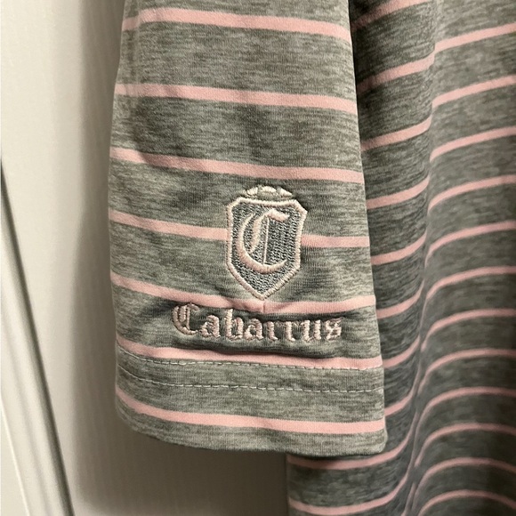 Vineyard Vines Performance Polo
Light Pink/Grey Striped Shirt Men's
Size 2XL - Picture 4 of 5